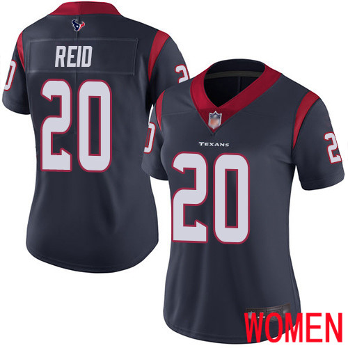 Houston Texans Limited Navy Blue Women Justin Reid Home Jersey NFL Football #20 Vapor Untouchable
